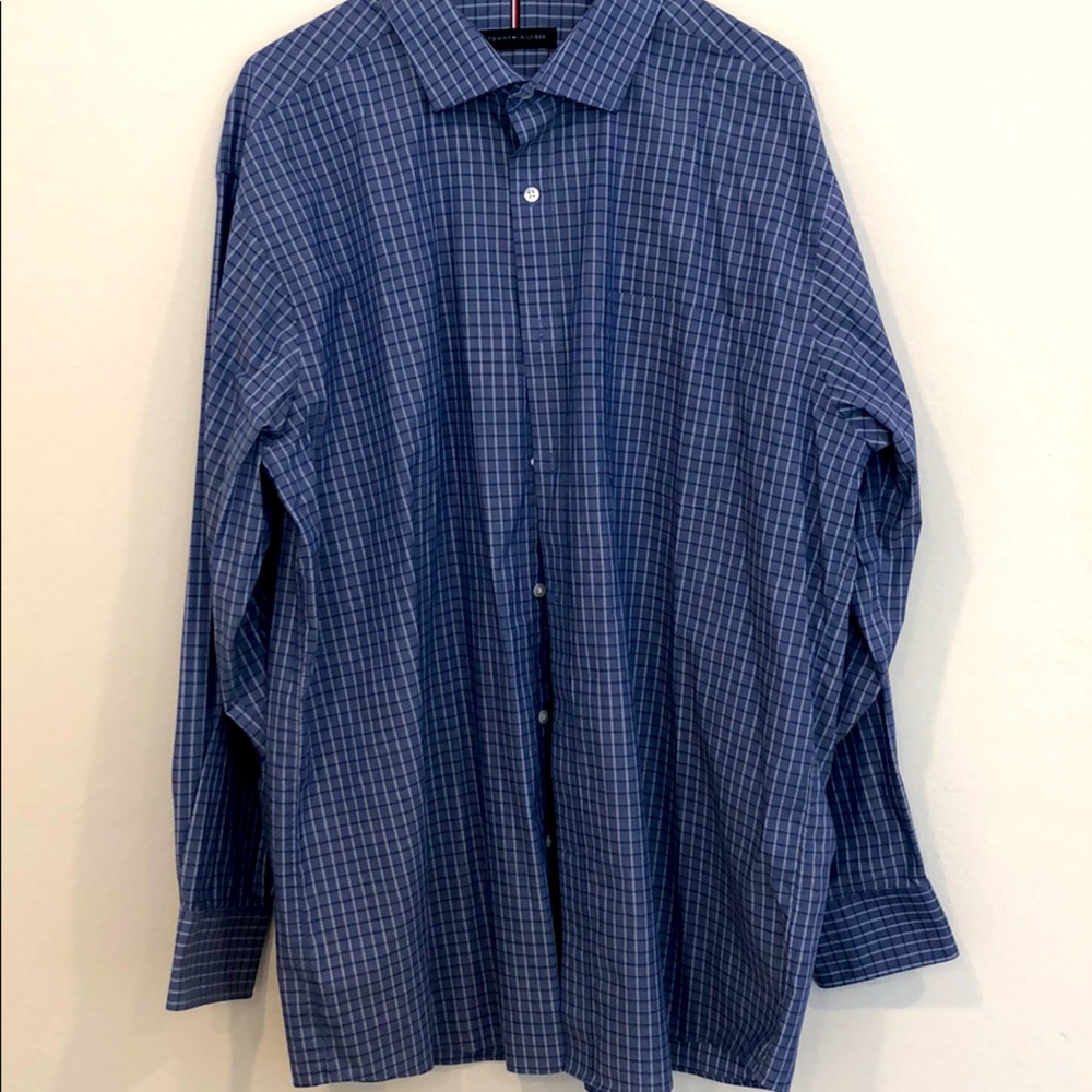 LAST CALL Tommy Hilfiger | Blue Dress Shirt